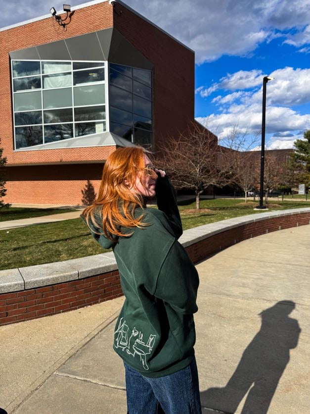 Sundays Off Hoodie Eden Green