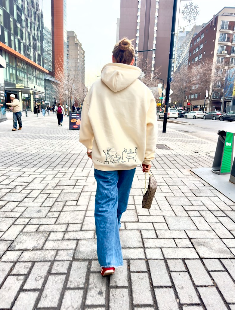 Sundays Off Hoodie Butter Cream