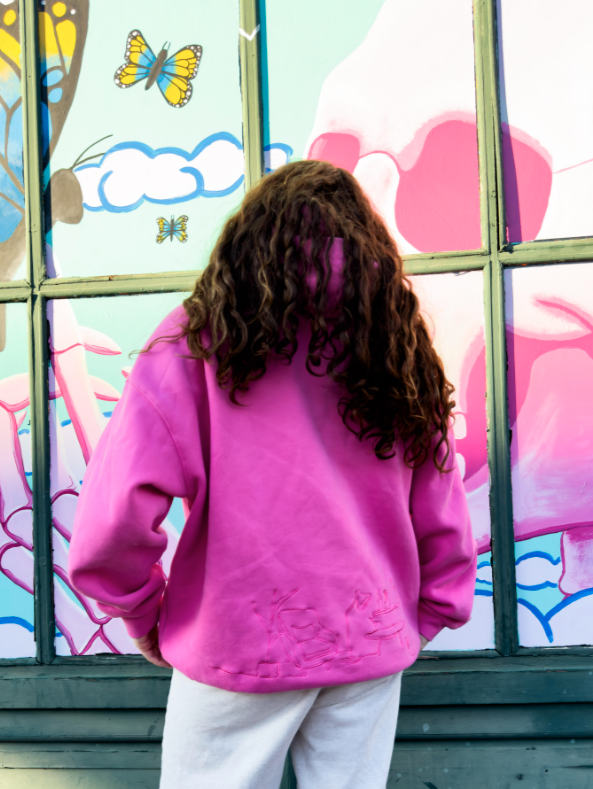 Sundays Off Hoodie Pink